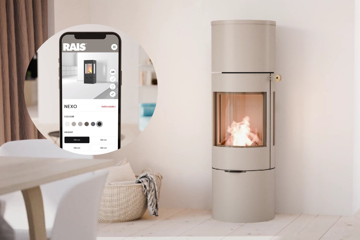 RAIS Customized peisbygger lar deg designe din peisovn. Velg mellom farger, håndtak, sideglass og ulike former på ditt ildsted. Les mer på varmefag.no eller besøk din nærmeste butikk.